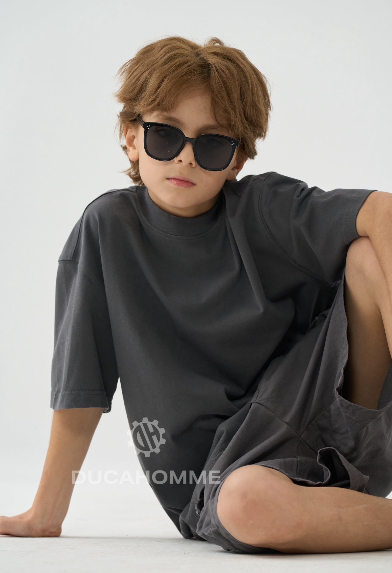 T-Shirt bambino Grigio scuro