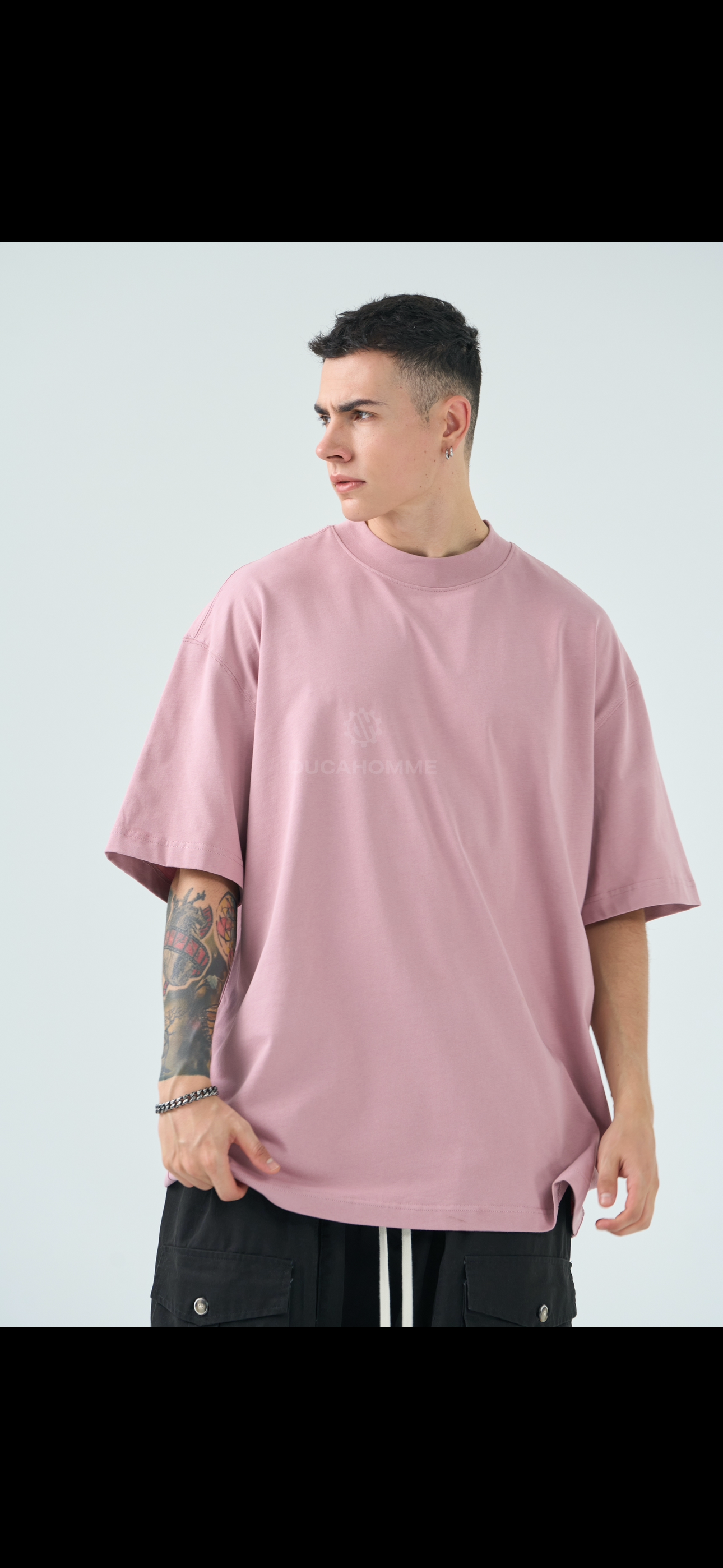 T-Shirt semi Over Cipria