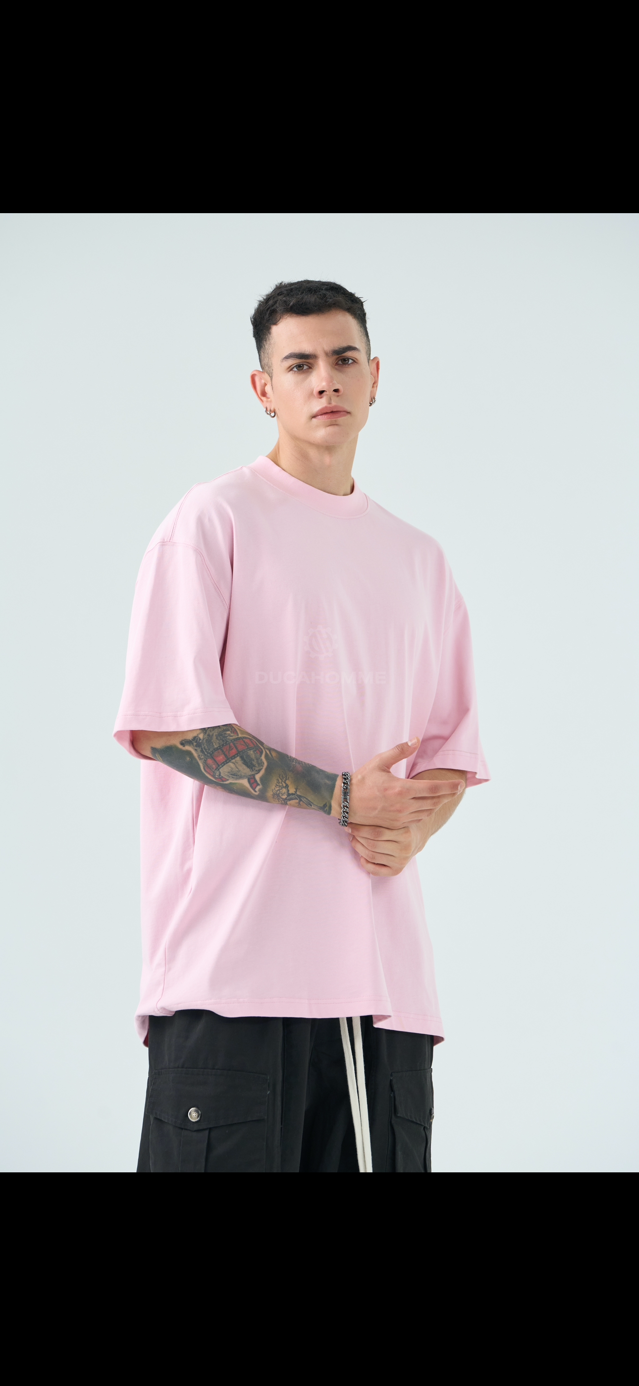 T-Shirt semi Over rosa