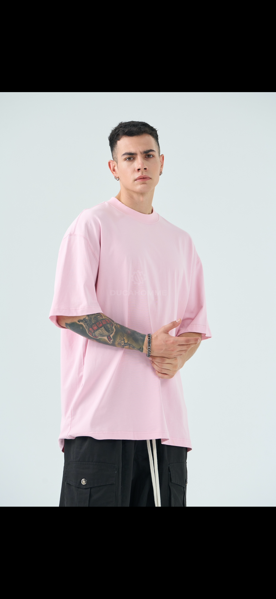T-Shirt semi Over rosa