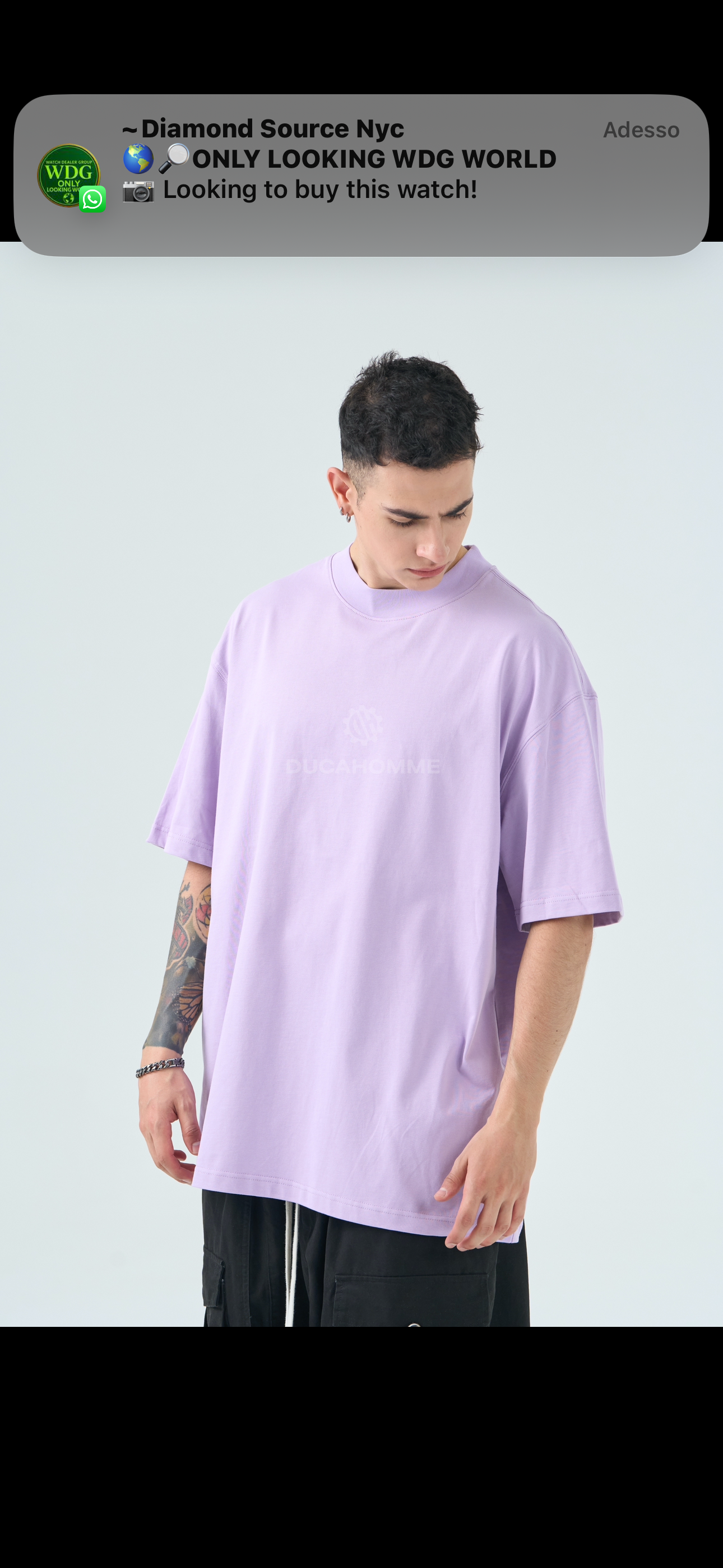 T-Shirt semi Over lilla