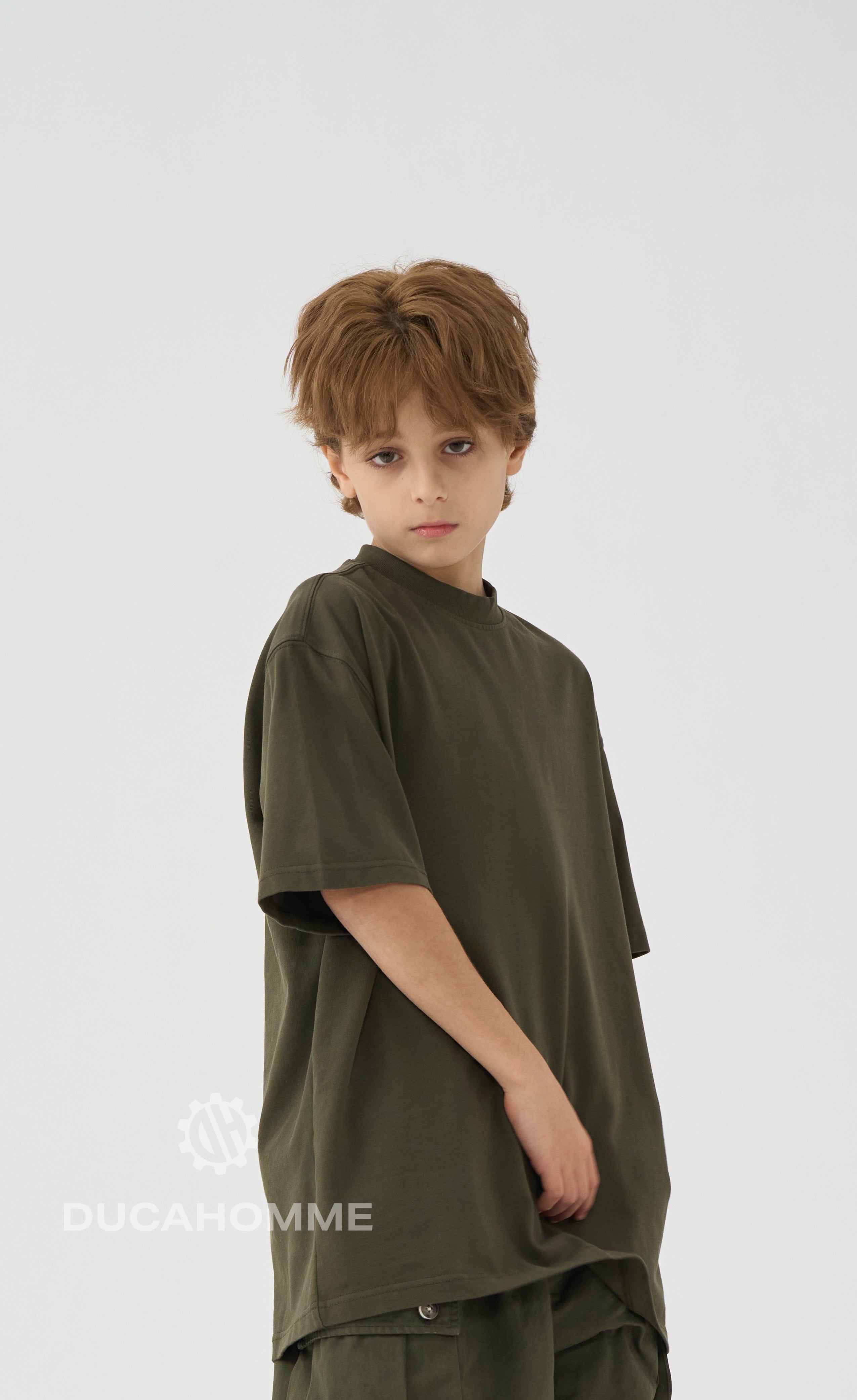 T-Shirt bambino Verde Militare