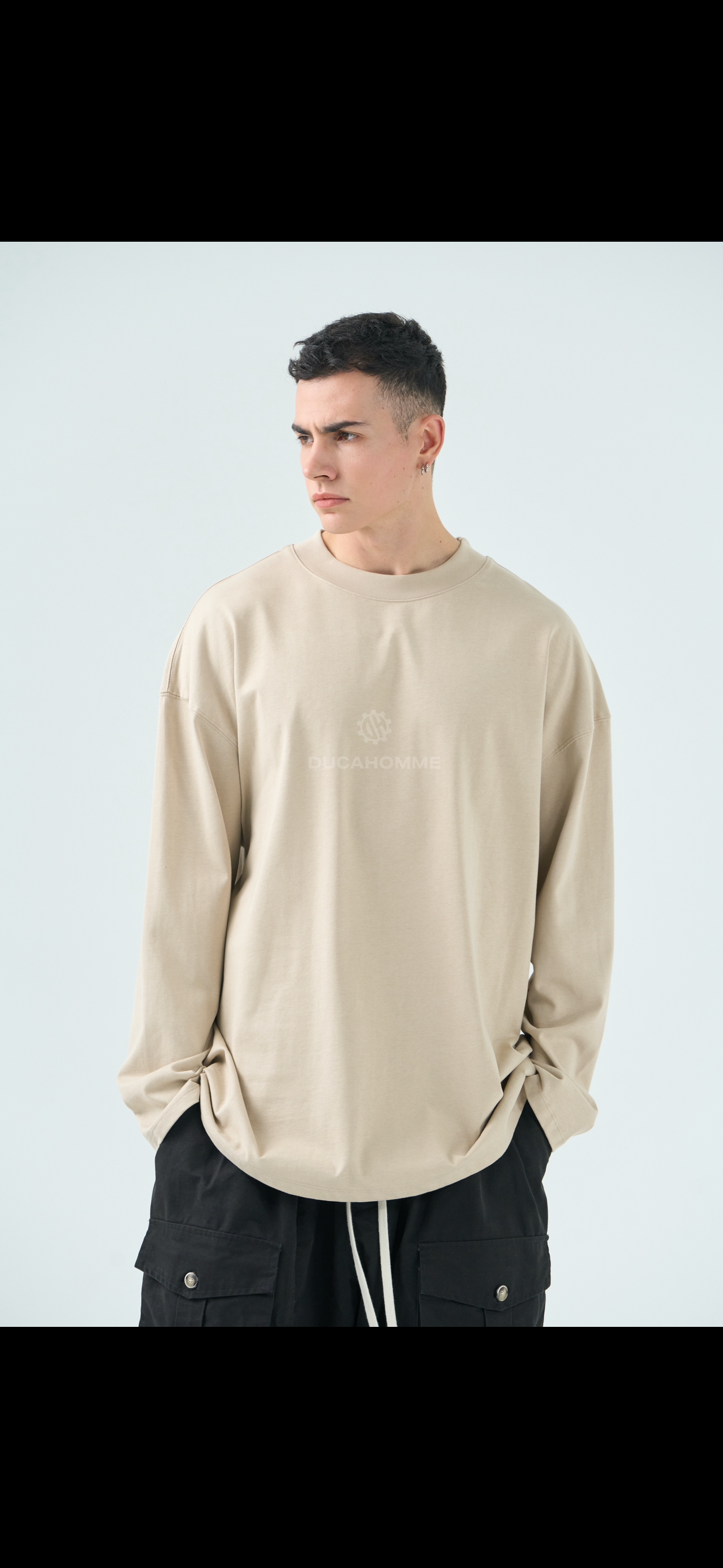 T-Shirt Maniche lunghe Beige