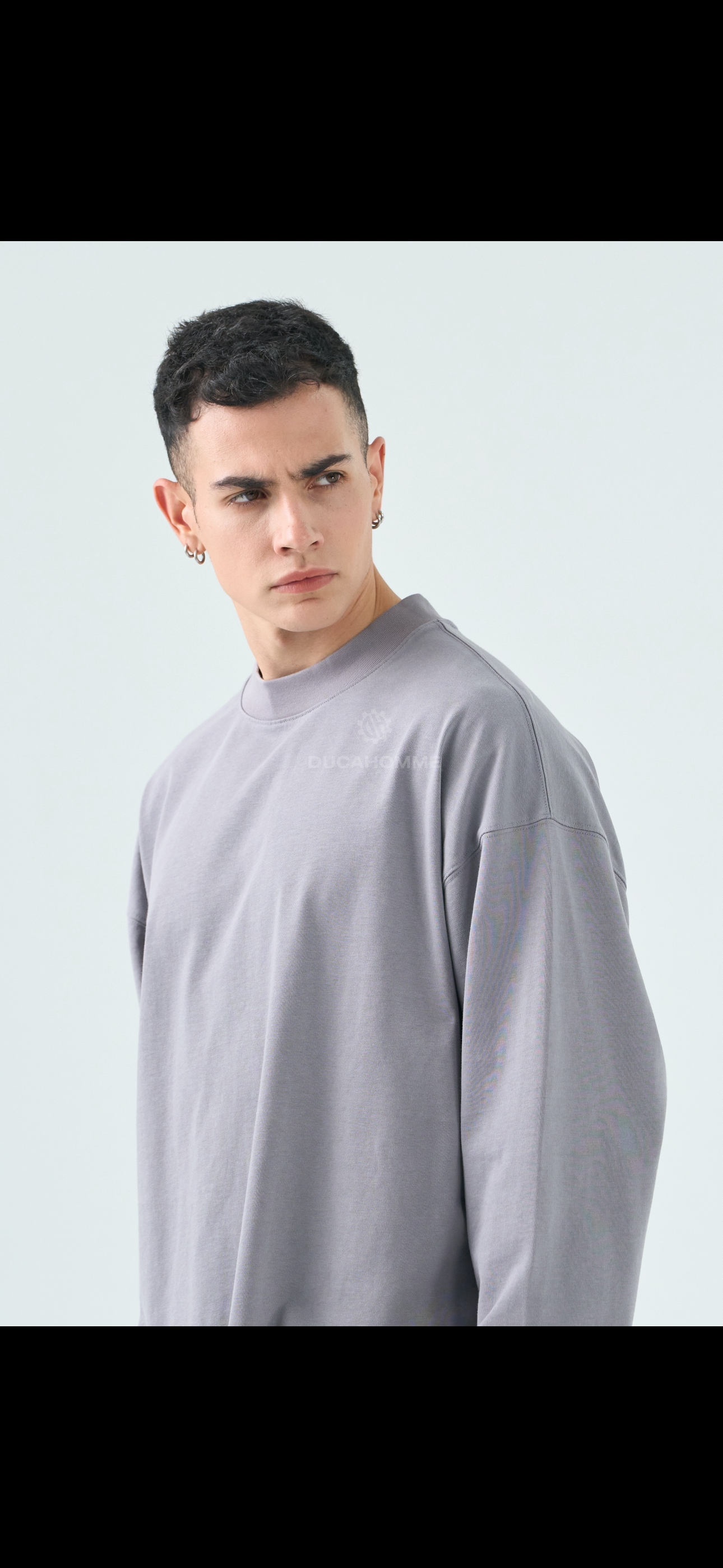 T-Shirt Maniche lunghe Grigio
