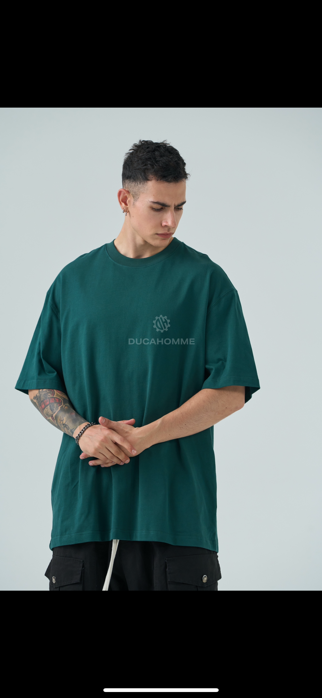 T-Shirt semi Over verde gucci