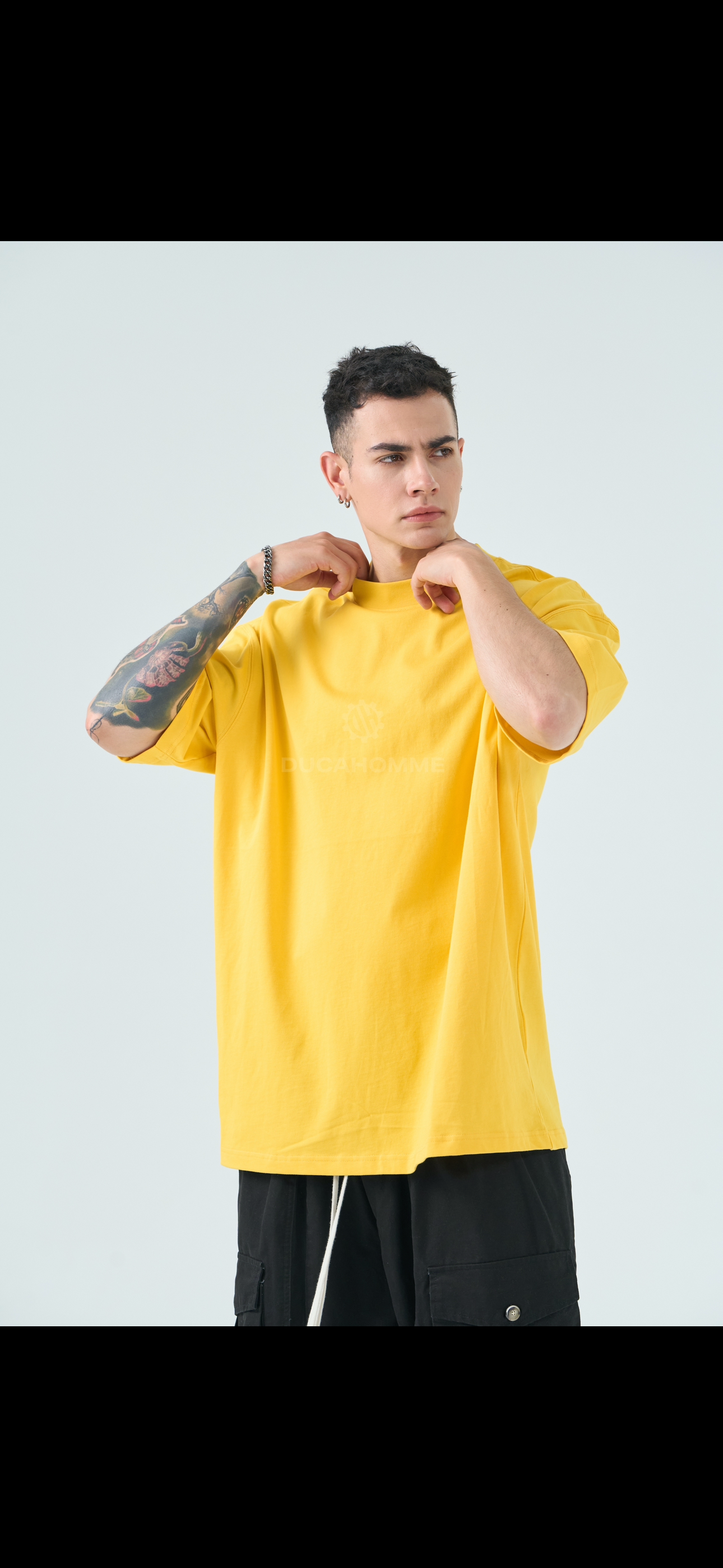 T-Shirt semi Over Giallo