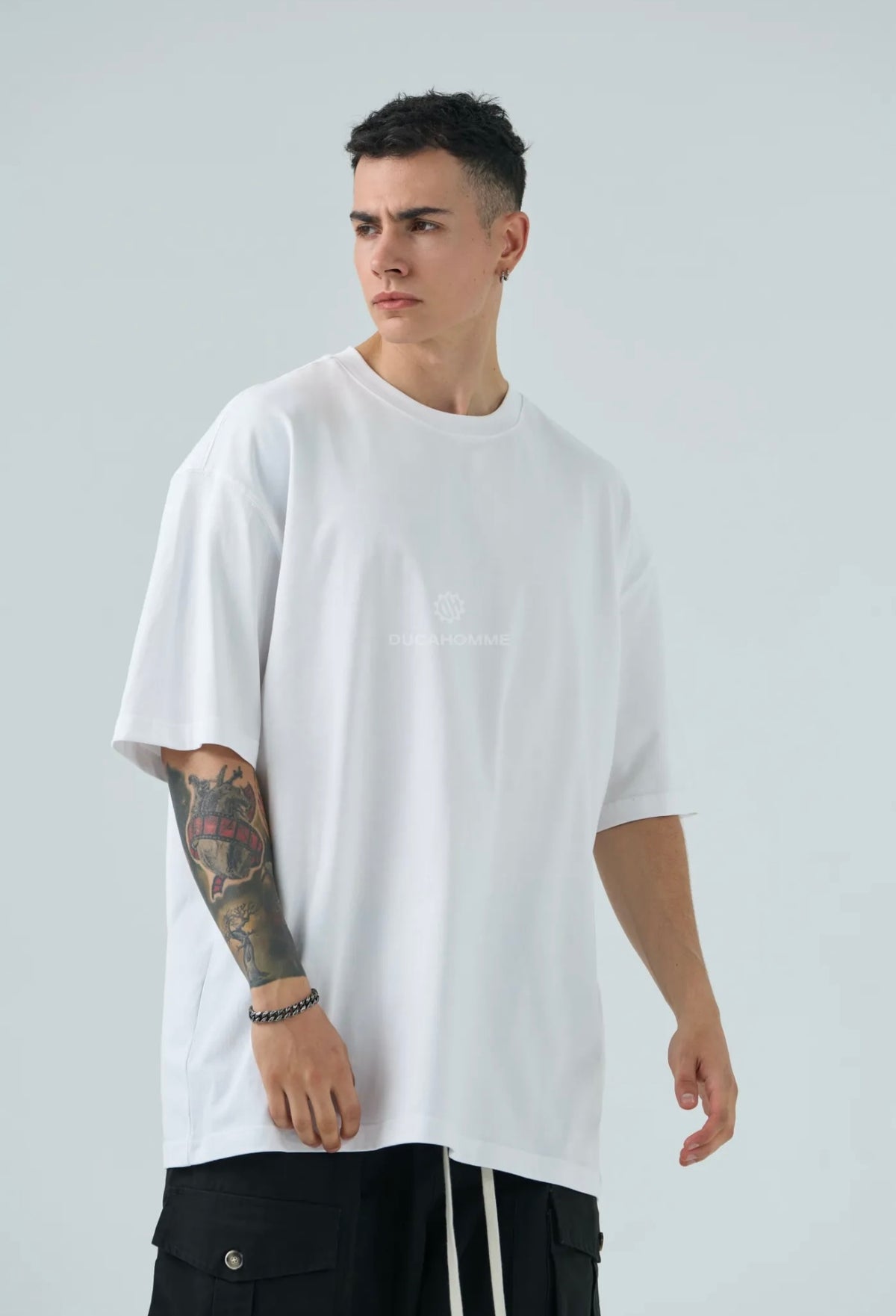 T shirt semi Over bianco