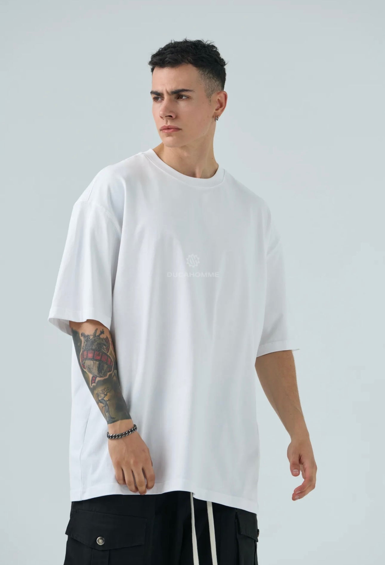 T shirt semi Over bianco