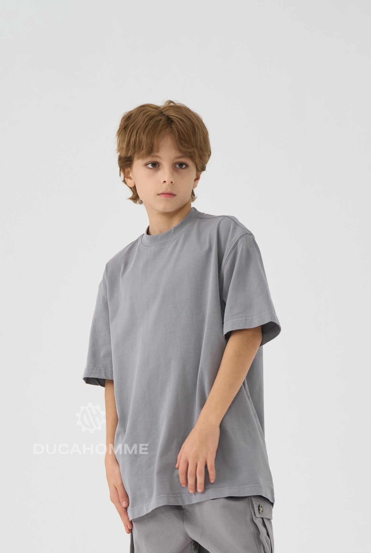 T-Shirt bambino Grigio Campus