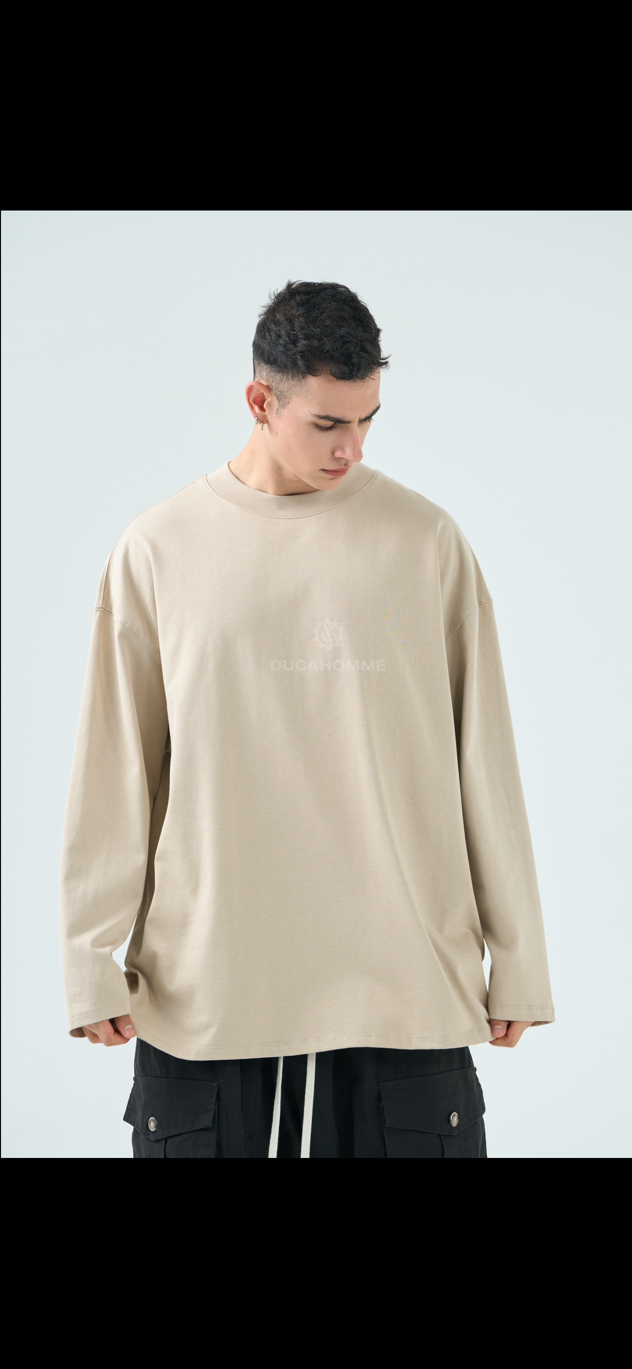 T-Shirt Maniche lunghe Beige
