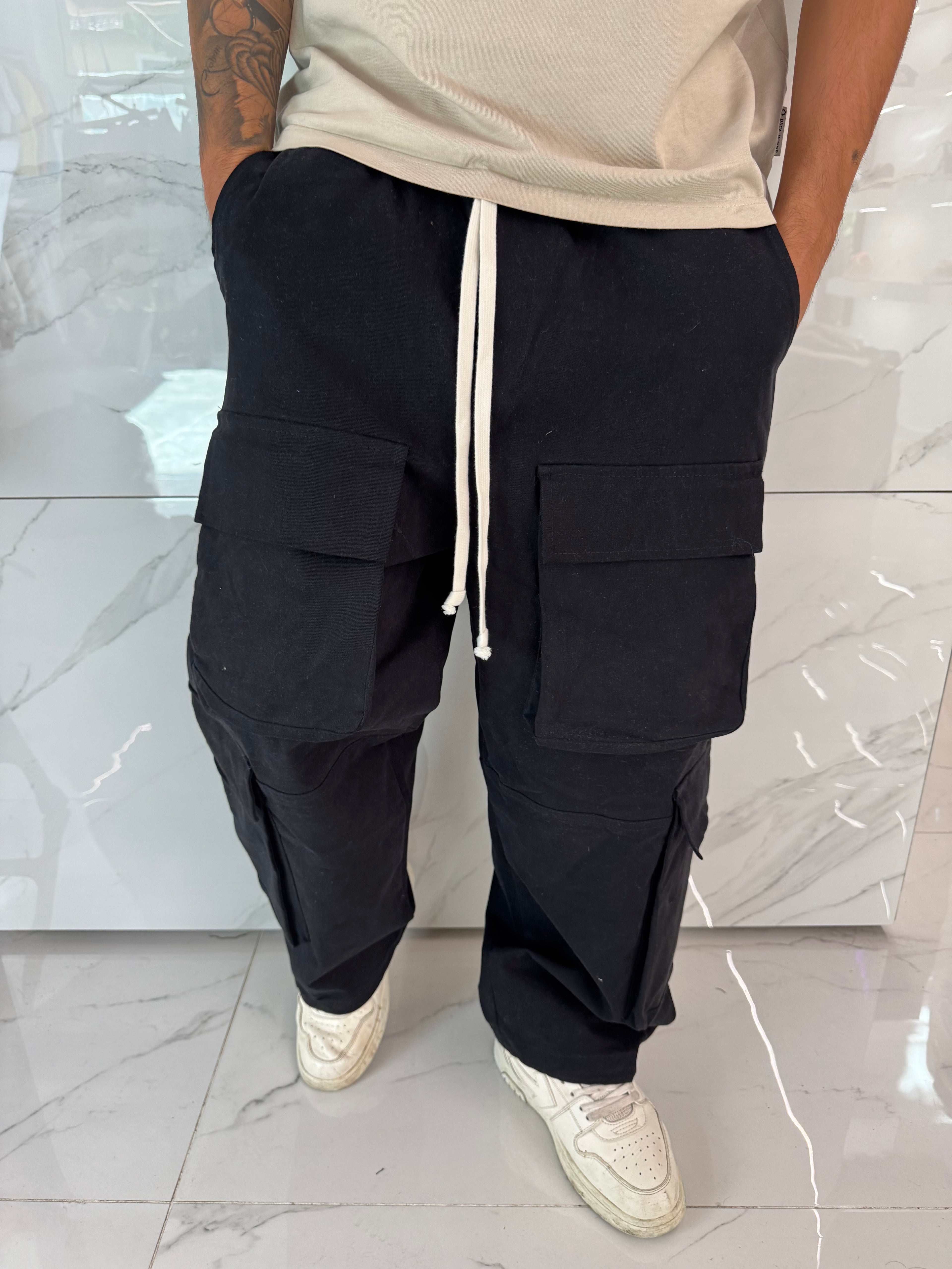 Pantalaccio cargo baggy nero