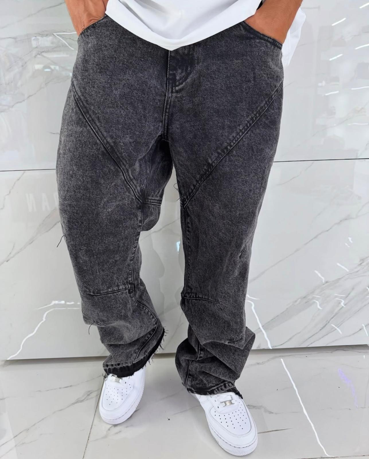 Jeans baggy slavato