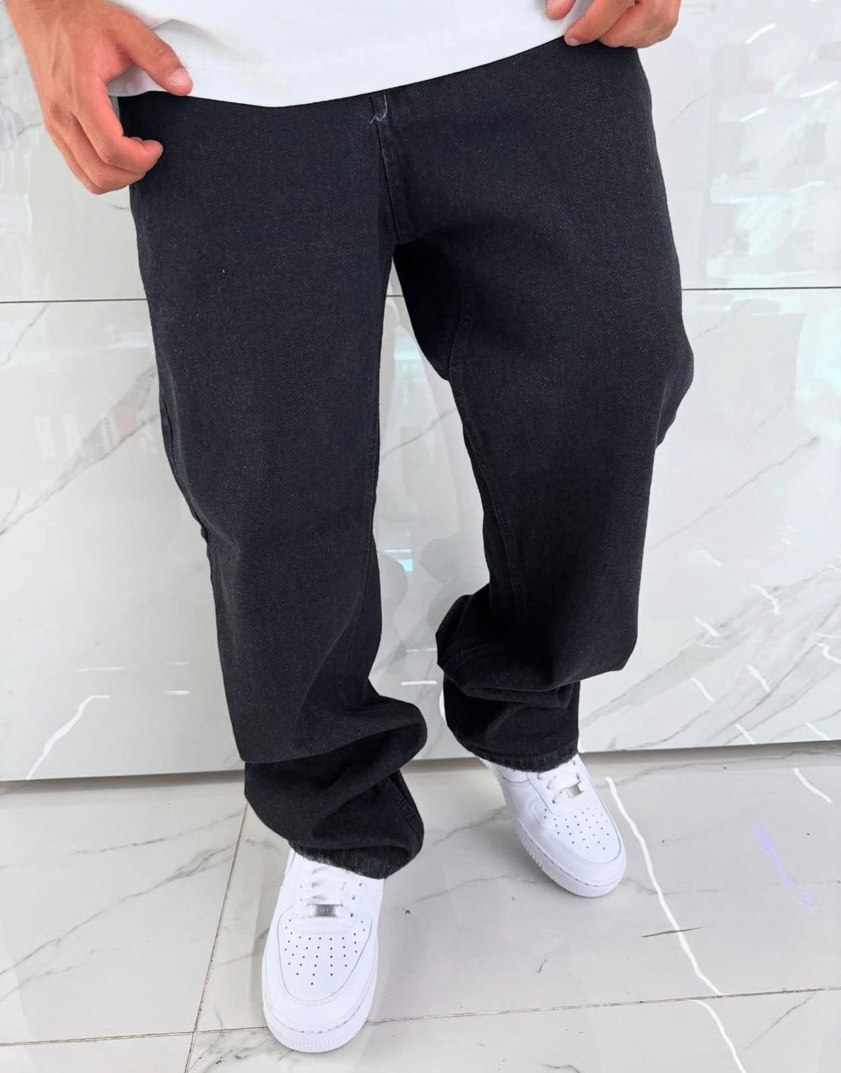 Jeans baggy nero