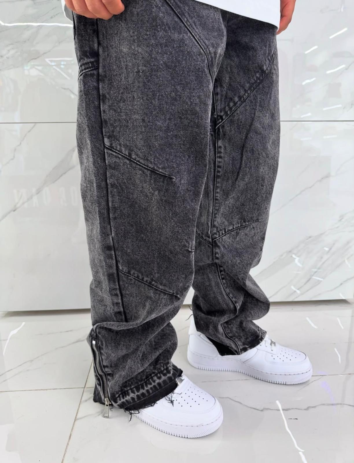 Jeans baggy slavato