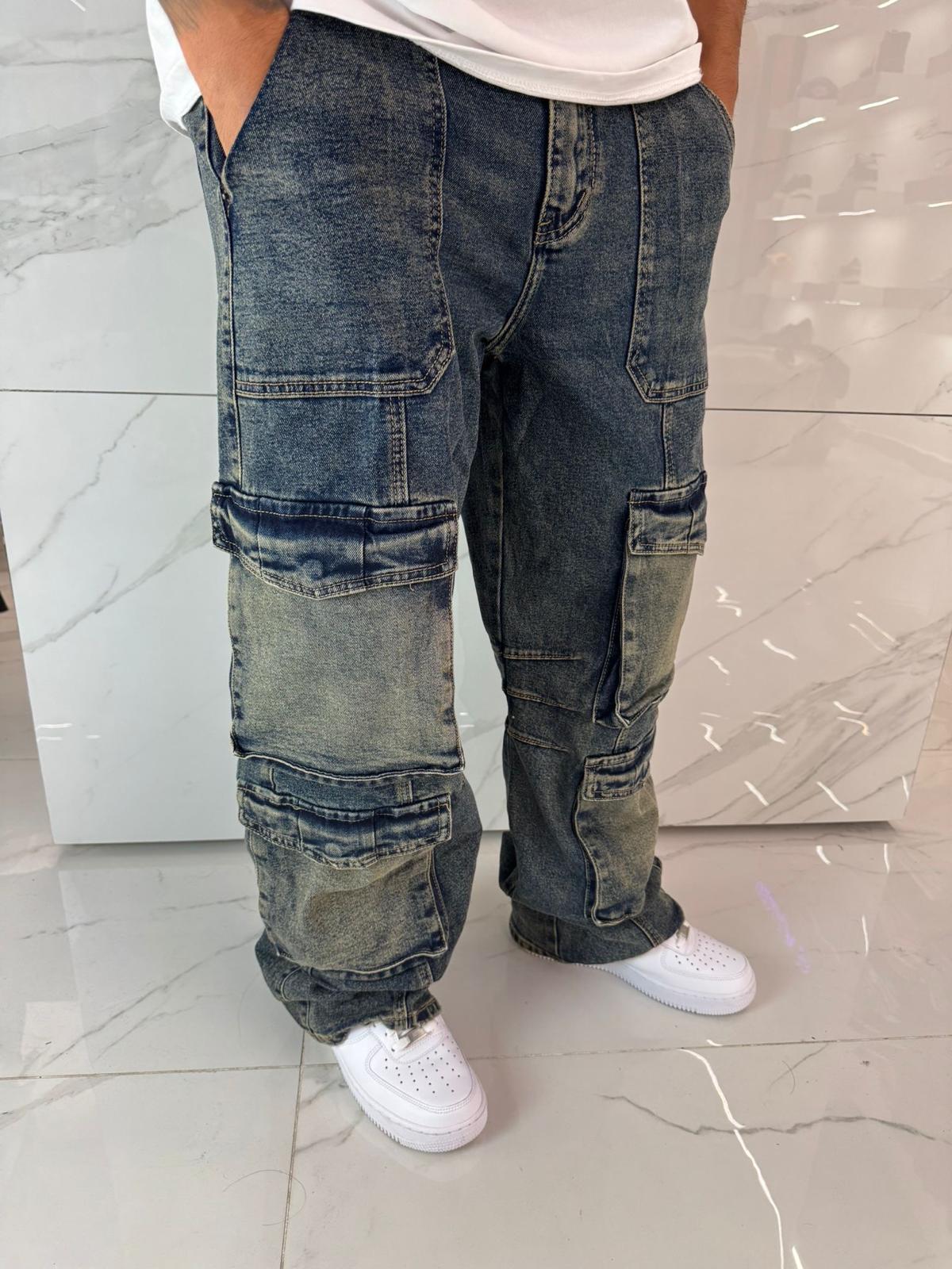 Jeans cargo baggy