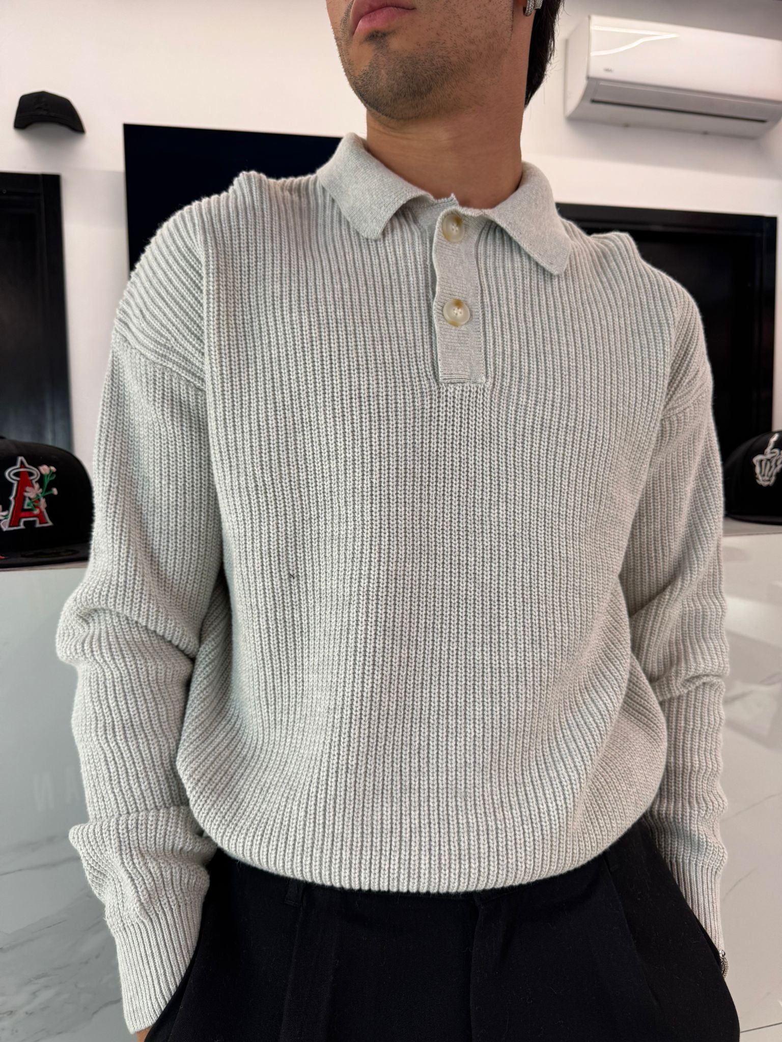 Felpa in polo over