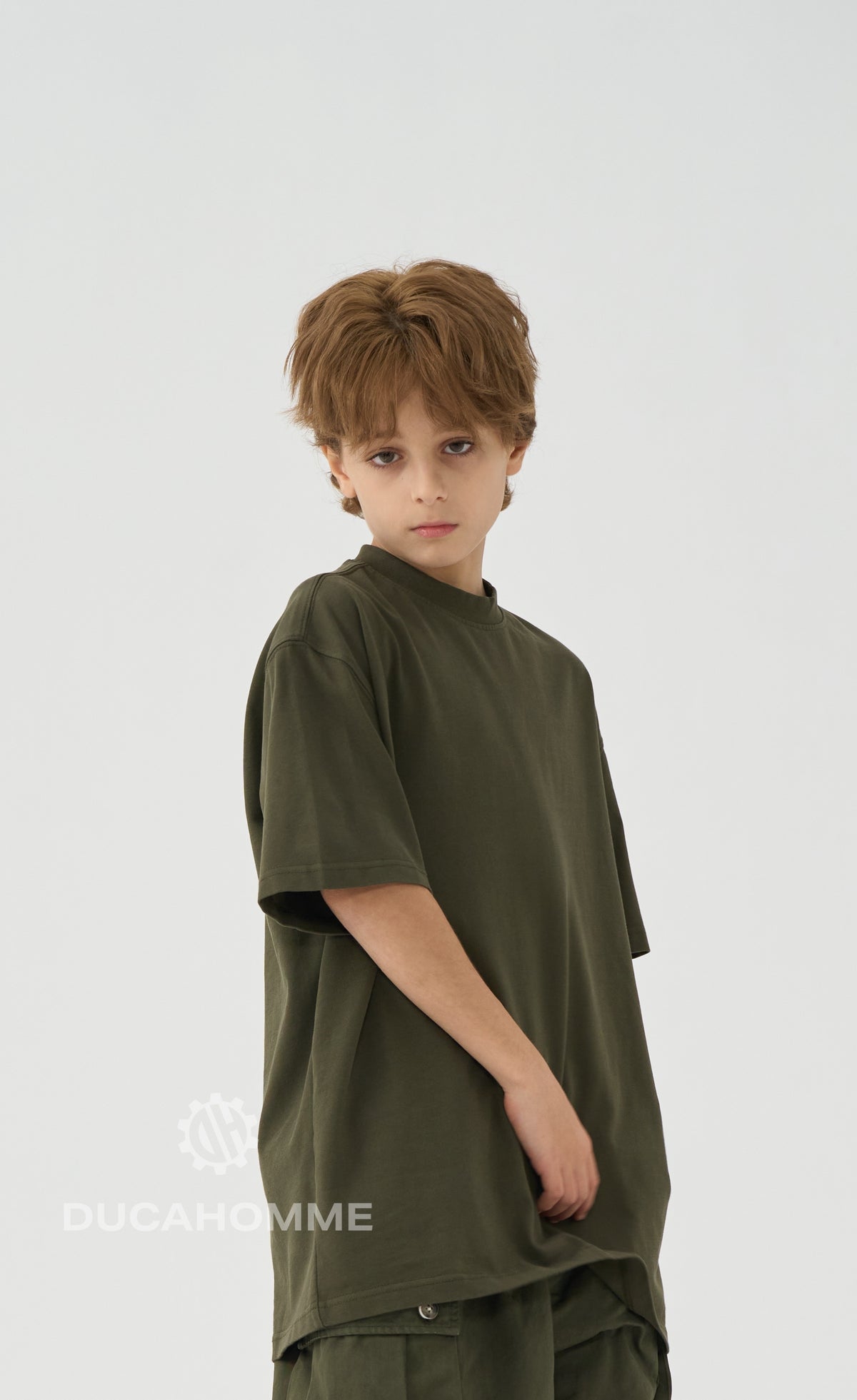 T-Shirt bambino Verde Militare