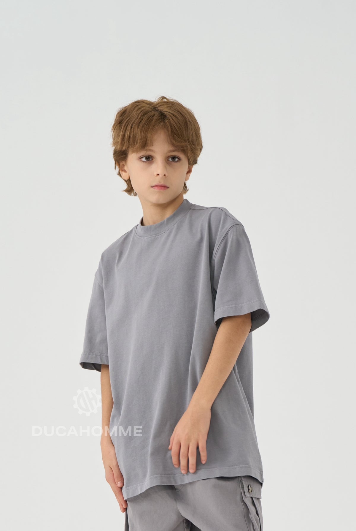 T-Shirt bambino Grigio Campus